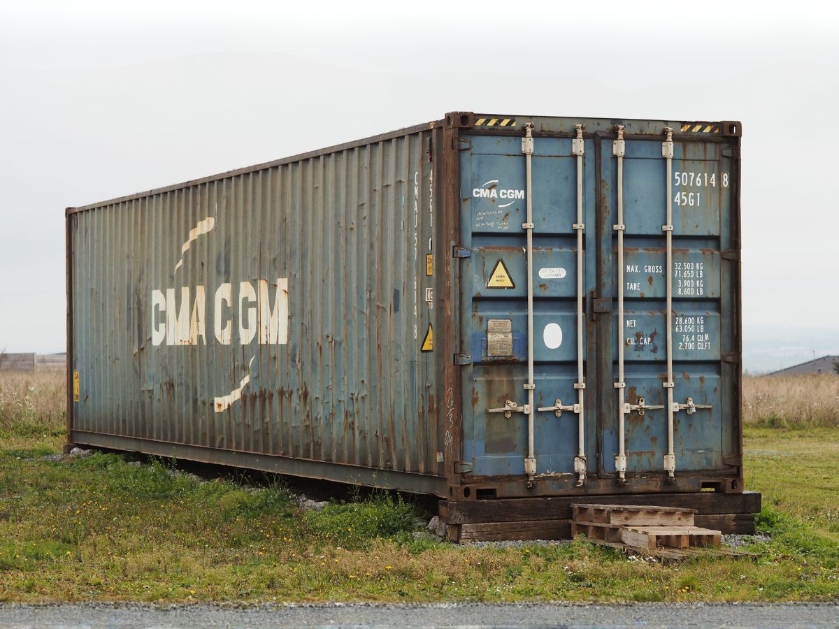 Lodní kontejner 40 HC CW modrá barva 1